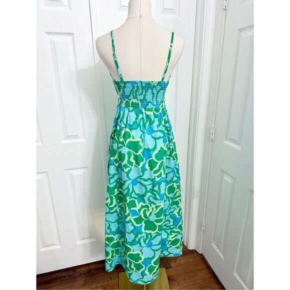 Show Me Your Mumu Spring Tiffany Floral Abstract Poppy Allegra Midi Dress S - Picture 3 of 5